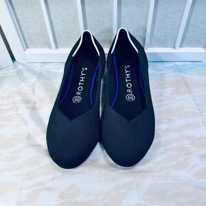 ROTHY’S Black White Halo Round Flats